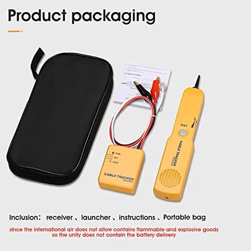 MSDADA Wire Tracer Tone Generator and Probe Kit | Network & Cable Tester for Telephone & Coaxial Wires thumbnail 9
