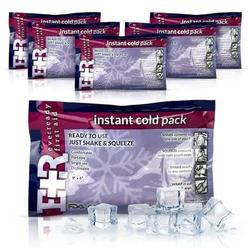 Ever Ready First Aid Instant Cold Compress 6 Pack | 12.7cm x 17.8cm (5" x 7") thumbnail 1