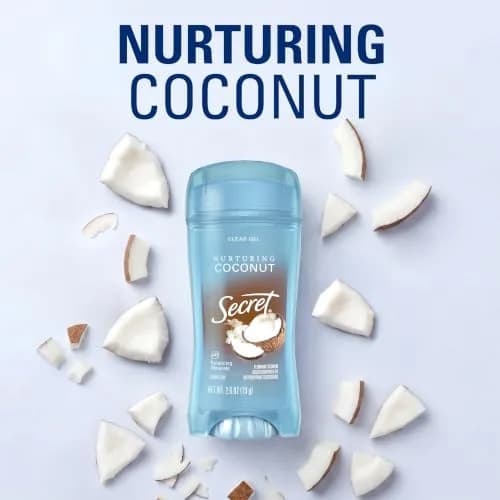 Secret Fresh Coconut Clear Gel Antiperspirant Deodorant for Women, 156g (5.2 oz) Pack of 2 | 72-Hour Breathable Odor Protection thumbnail 8