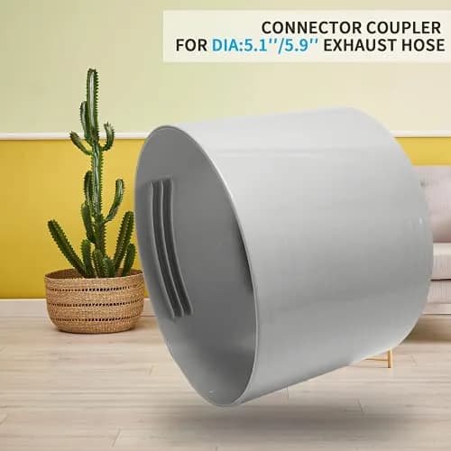 Qualward 5 Inch AC Hose Extension Coupler | Connects 5" Portable AC Exhaust Hoses thumbnail 5