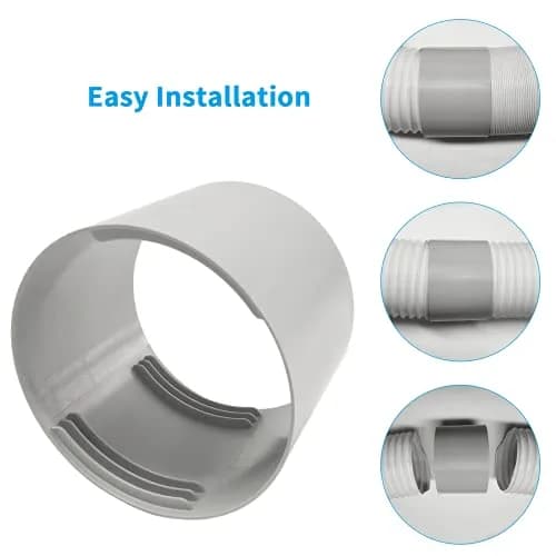 Qualward 5 Inch AC Hose Extension Coupler | Connects 5" Portable AC Exhaust Hoses thumbnail 3
