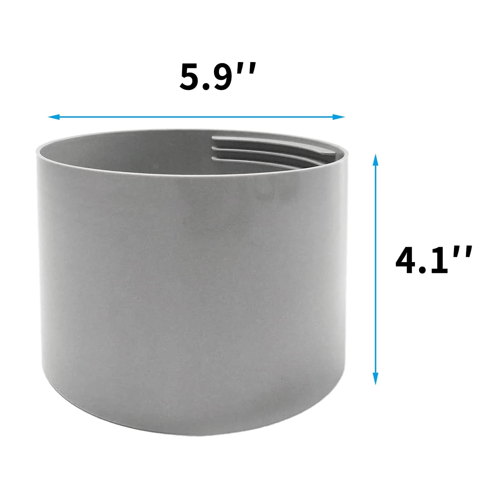 Qualward 5.9" Portable AC Exhaust Hose Extension Coupler | Universal Fit for Clockwise & Counter-Clockwise Hoses - view 2