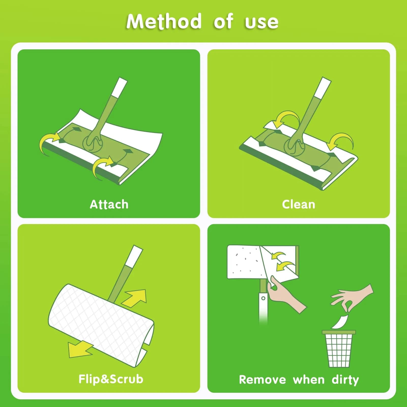BECORRECT Wet Mopping Pad Refills for Swiffer Sweeper 30 Count (1.43 lb) | Compatible with Swiffer Sweeper & Sweep+Vac - view 3
