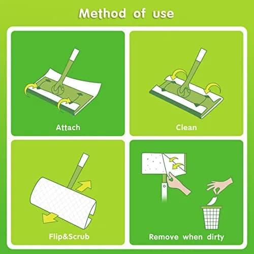 BECORRECT Wet Mopping Pad Refills for Swiffer Sweeper 30 Count (1.43 lb) | Compatible with Swiffer Sweeper & Sweep+Vac thumbnail 3