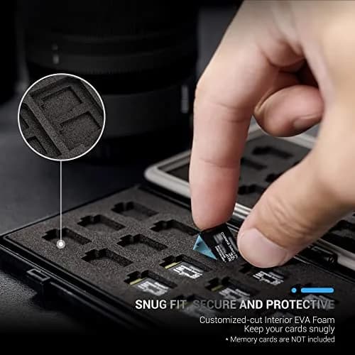 JJC 30 Slots Micro SD Card Case with Index Label | Water Resistant & Shockproof Organizer thumbnail 3