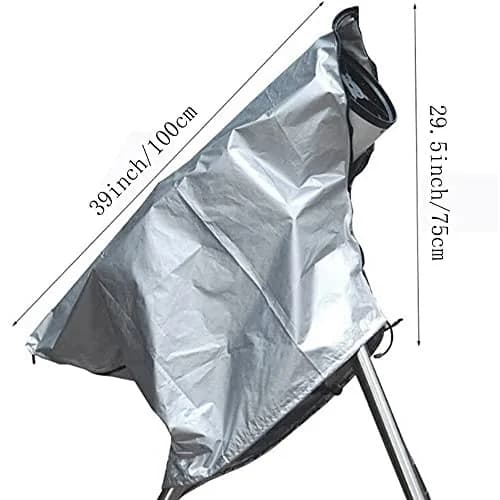 BOSKING Telescope Cover Outdoor Sun Protective Dust-Proof with Adjustable Drawstring - Silver (991mm x 749mm) thumbnail 4
