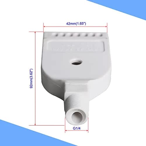 Aopin G1/4 Male ABS Wind Nozzle - Flat Air Jet, 92mm x 42mm | 2 Pcs for Dust Removal & Air Drying thumbnail 2