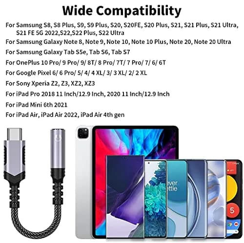 iMangoo USB C to 3.5mm Headphone Adapter | High-Quality DAC, Compact & Durable (9.6cm) thumbnail 6