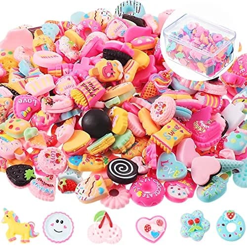 Sumind 200 Pcs Craft Beads Ice Cream Resin Charms | DIY Scrapbooking & Crafts with Bright Colors thumbnail 1
