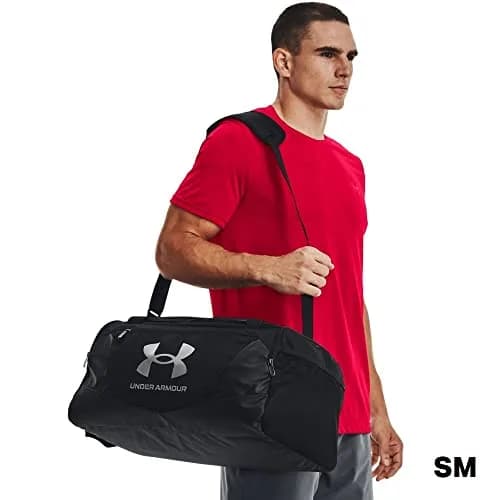 Under Armour Undeniable 5.0 Duffle Bag Black (001)/Metallic Silver X-Large 144L | Water-Repellent & Durable Gym Bag thumbnail 4