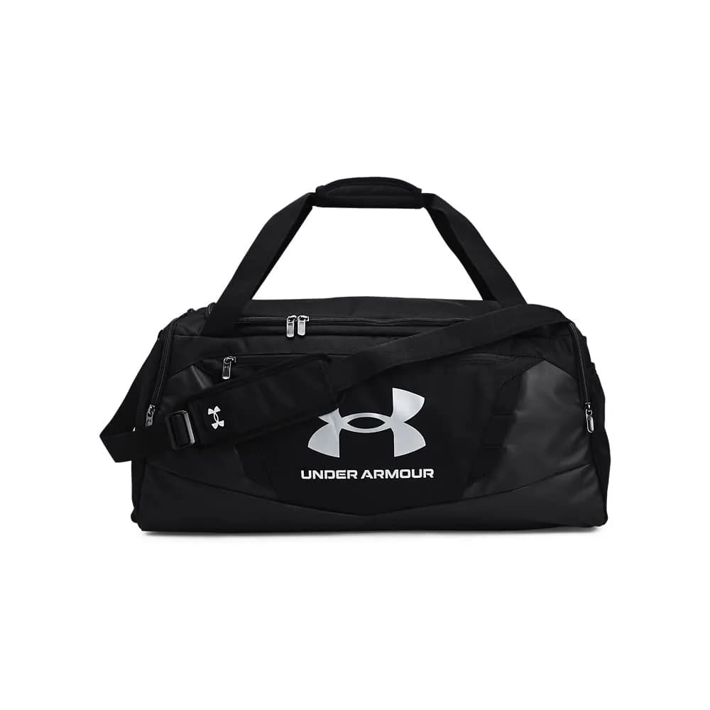 Under Armour Undeniable 5.0 Duffle Bag Small 40L | Water-Repellent & Durable for Gym & Travel — Black (001)/Metallic Silver