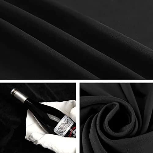 CPLIRIS 10x12ft Black Backdrop for Photography | Seamless Polyester Fabric for Portrait & Video thumbnail 2