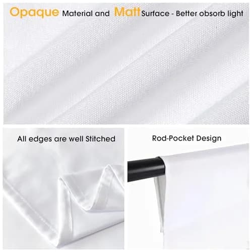 CPLIRIS 10x20ft White Backdrop for Photography | Thick Polyester, Seamless & Wrinkle-Resistant thumbnail 4