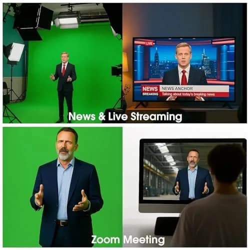 CPLIRIS 10x20ft Green Screen Backdrop for Photography, Dual-Size Dual-Pocket Design | Seamless Chromakey Background for Photoshoot & Video thumbnail 7