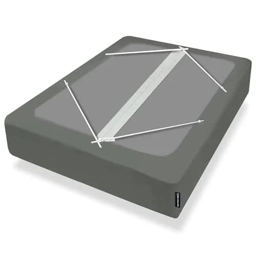 Bedecor 4-9 Inch Split Box Spring Cover, King/Cal King, Dark Gray | Modern, Stretchy & Dustproof thumbnail 1