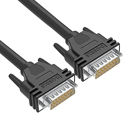 JUXINICE DB15 Male to Male Serial Cable 3m (10ft) | Double Shielded Metal Braided RS232 Extension thumbnail 5