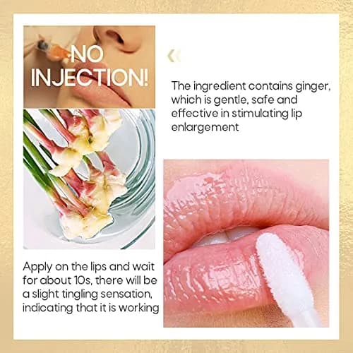 KISSIO Lip Plumper Pro Clear Plant Extracts Plumping Lip Serum 5.5ml (0.186 Fl Oz) | Moisturizing Lip Gloss for Fuller Lips and Hydrated thumbnail 4