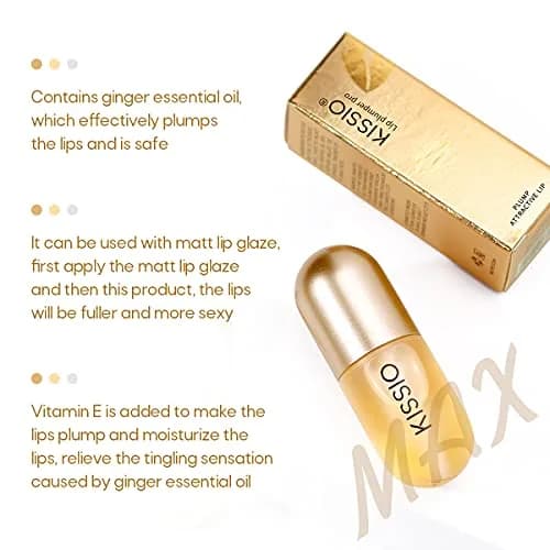 KISSIO Lip Plumper Pro Clear Plant Extracts Plumping Lip Serum 5.5ml (0.186 Fl Oz) | Moisturizing Lip Gloss for Fuller Lips and Hydrated thumbnail 3