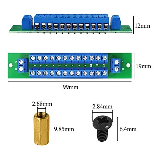 WayinTop PCB Power Distribution Board Kit 2 x 13 Outputs 24V 10A | Dual-Pass Power Supply Module for DC AC thumbnail 4