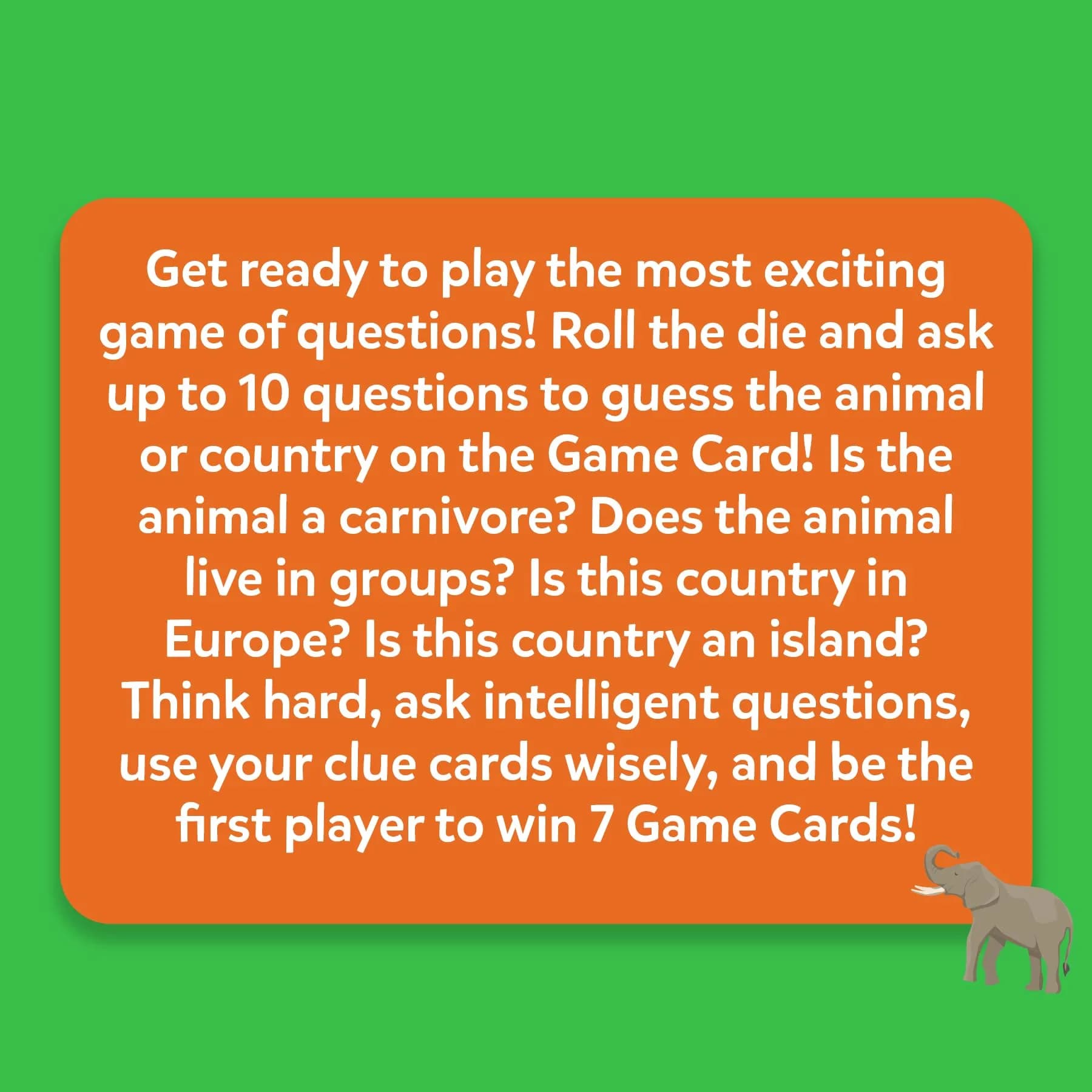 Skillmatics Guess in 10 Animals & Countries Combo Card Game | 100 Game Cards, 6 Clue Cards, 1 Die | Ages 6+ - view 7