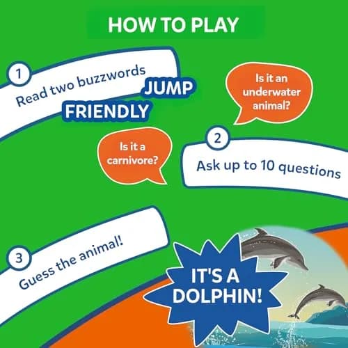 Skillmatics Guess in 10 Animals & Countries Combo Card Game | 100 Game Cards, 6 Clue Cards, 1 Die | Ages 6+ thumbnail 3