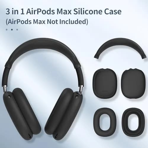FINTIE 3 in 1 Silicone Case Cover for AirPods Max 2 & 1 (2026/2020/2024) | Lightweight, Durable, Snug Fit thumbnail 3