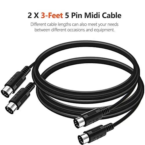 Mellbree MIDI Cable 5-Pin DIN Male to Male 3FT | 2-Pack for Studio & Live Use thumbnail 6