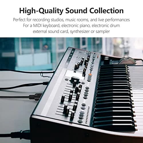 Mellbree MIDI Cable 5-Pin DIN Male to Male 1FT | High-Quality Audio Connection thumbnail 5