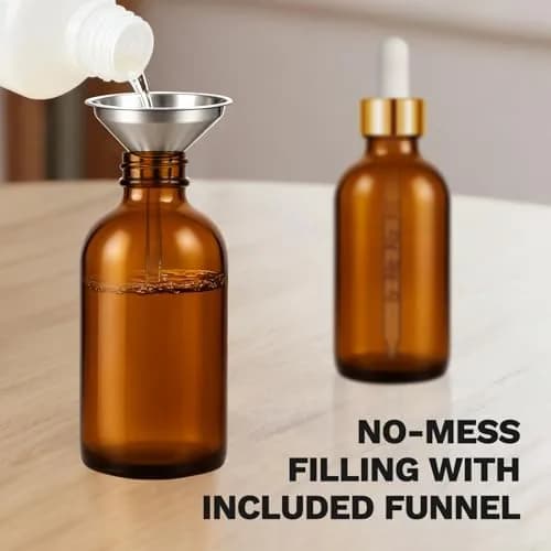 Bumobum 99 Pack 2 oz Amber Glass Dropper Bottles | Leakproof, Travel-Friendly, Essential Oil Storage thumbnail 3