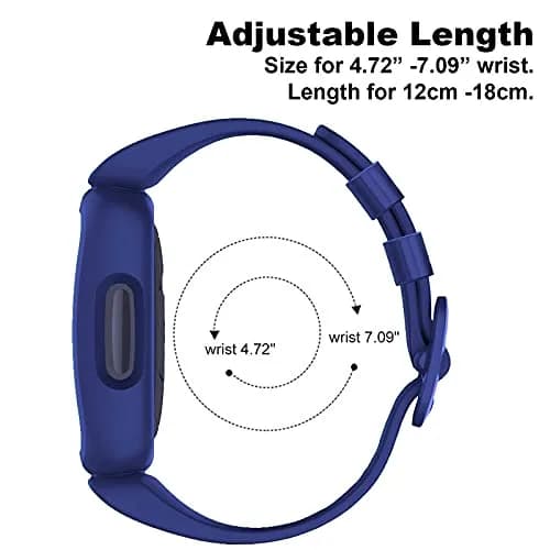 TopPerfekt Silicone Replacement Band for Fitbit Ace 3 | Waterproof Kids Watch Strap (Blue) thumbnail 3