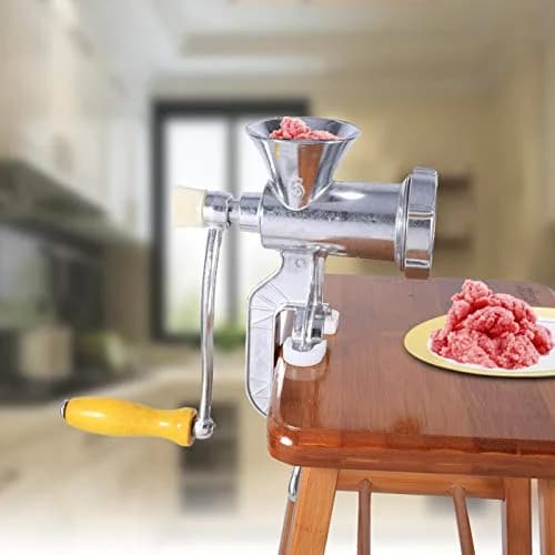 FOLOSAFENAR Manual Meat Grinder Aluminum Alloy | Easy & Stable Table Clamp (70-120 chars) thumbnail 4