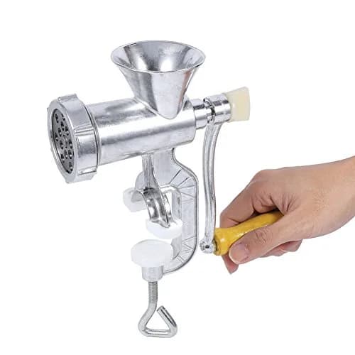 FOLOSAFENAR Manual Meat Grinder Aluminum Alloy | Easy & Stable Table Clamp (70-120 chars) thumbnail 9