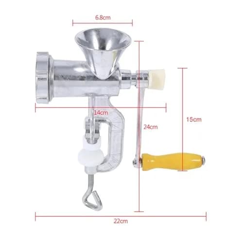 FOLOSAFENAR Manual Meat Grinder Aluminum Alloy | Easy & Stable Table Clamp (70-120 chars) thumbnail 3