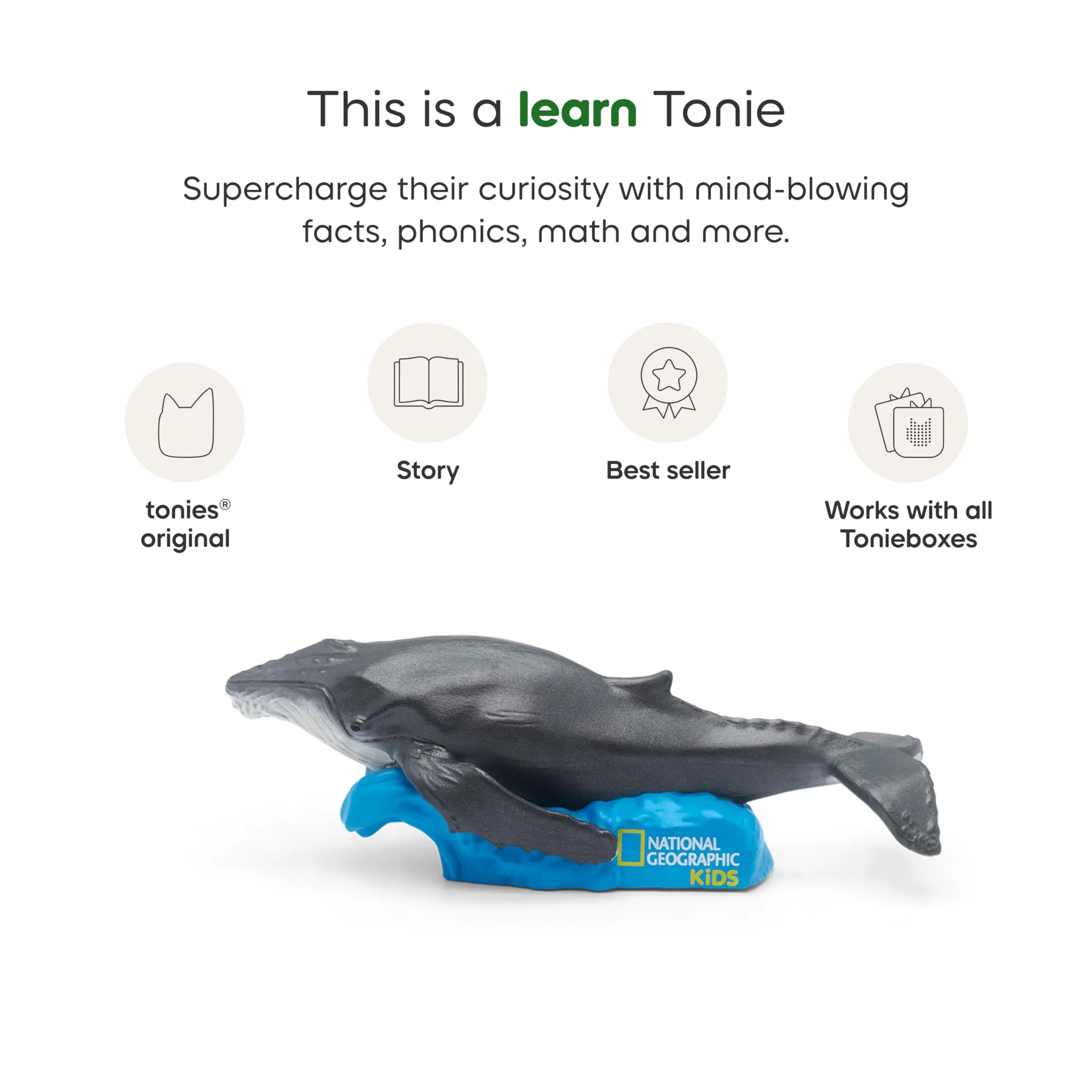 Tonies National Geographic Kids Whale Audio Toy Figurine | Interactive Audio for Ages 6+ - view 4