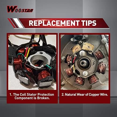 WOOSTAR 12 Coil 5 Wire Magneto Stator for Hyosung GT125 GT250 GV125 GV250 thumbnail 6