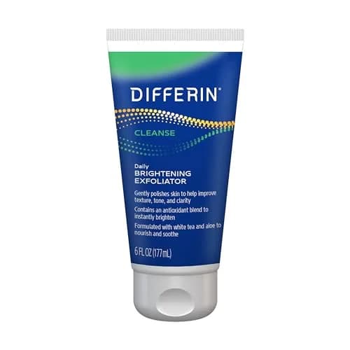 Differin Daily Brightening Face Scrub Exfoliator for Acne Prone Skin, 6oz | Gentle, Brightening & Nourishing thumbnail 1