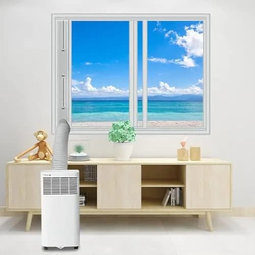 UNAOIWN Portable AC Window Vent Kit 5.9" | Easy Installation & Durable PVC Material thumbnail 10