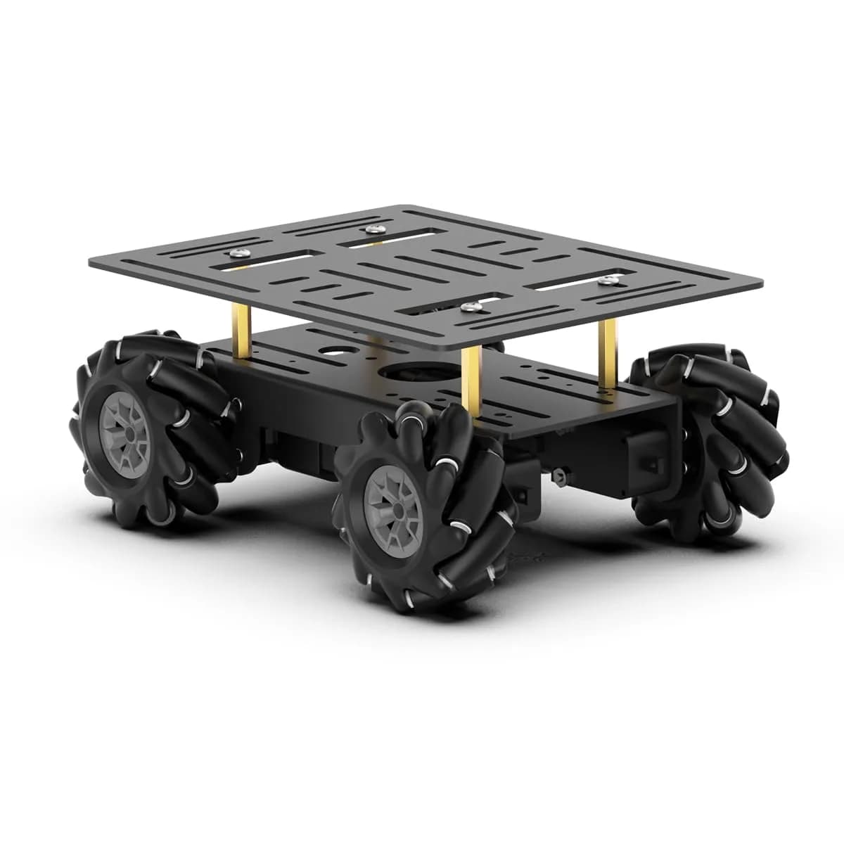LewanSoul Mecanum Robot Chassis Car Kit 180x140x89mm | Aluminum Alloy Frame with 360° Omnidirectional Wheels - main product image