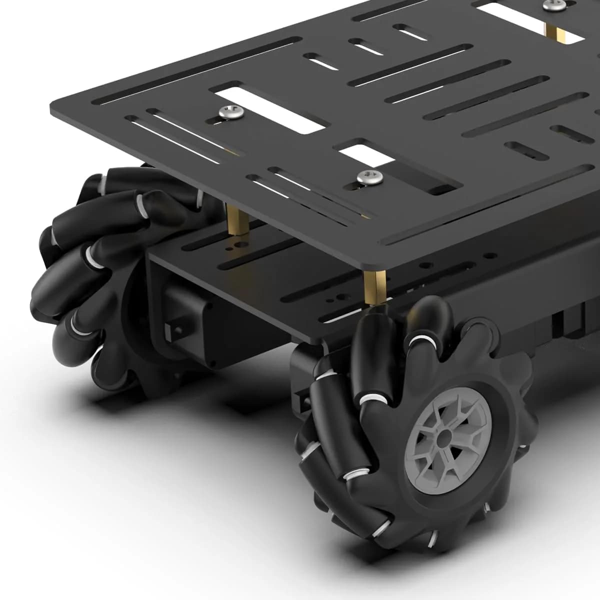 LewanSoul Mecanum Robot Chassis Car Kit 180x140x89mm | Aluminum Alloy Frame with 360° Omnidirectional Wheels - view 8