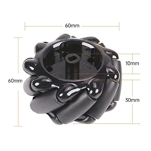 LewanSoul Mecanum Robot Chassis Car Kit 180x140x89mm | Aluminum Alloy Frame with 360° Omnidirectional Wheels thumbnail 9
