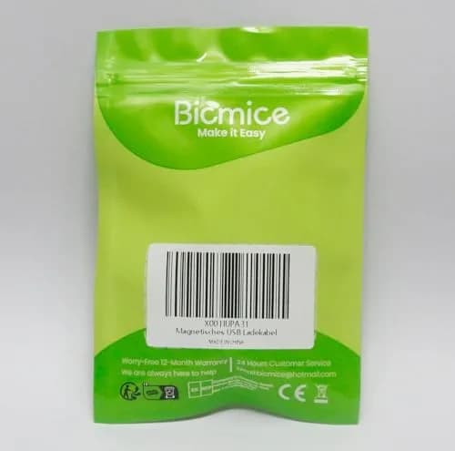 Bicmice Magnetic USB DC Charger Cable 10mm (0.39 Inch) | 2.6ft (0.79m) White Charging Cord thumbnail 8