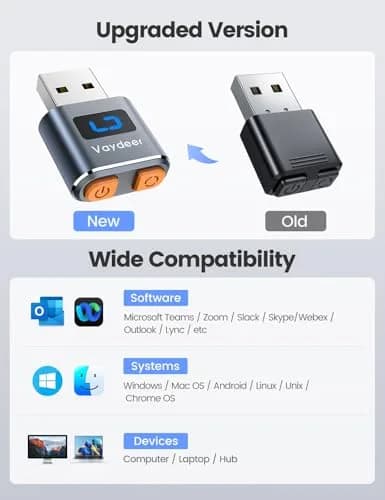 Vaydeer T3s Mouse Jiggler USB Mouse Mover | Undetectable, Aluminum Alloy, 3 Random Tracks thumbnail 6