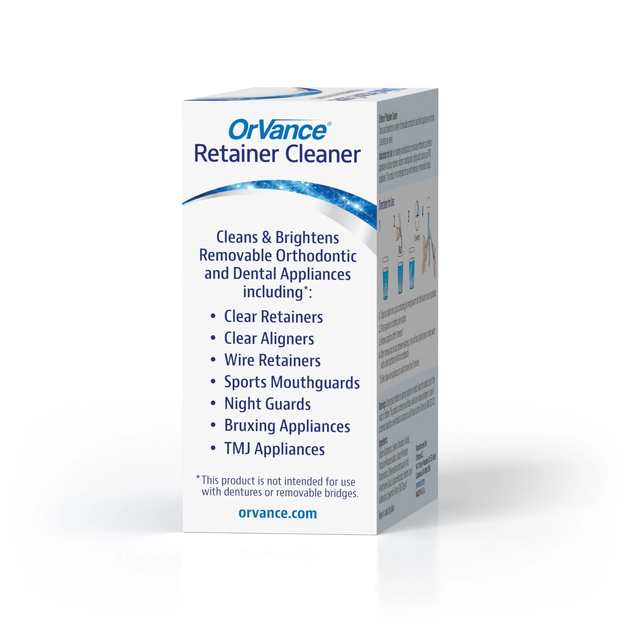 OrVance Retainer Cleaner Tablets 28 Count (3 Month Supply) | Cleans Orthodontic Appliances Twice Weekly - view 5