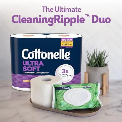 Cottonelle Ultra ComfortCare Soft Toilet Paper 32 Family Mega Rolls | 2-Ply, 10400 Sheets thumbnail 7