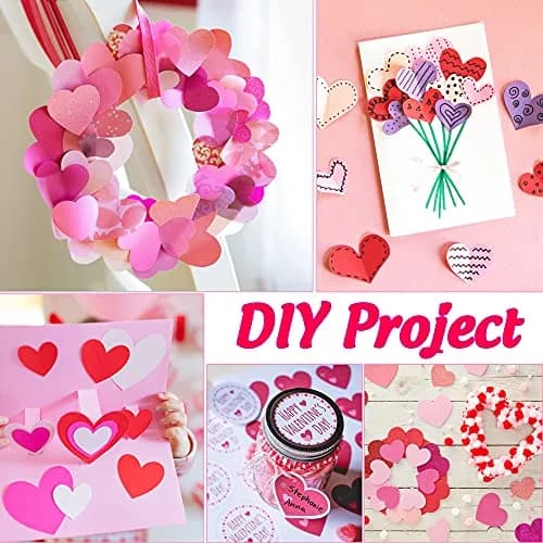 ECOHU Heart Punch for Paper Crafts 1-Inch | Easy Spring-Action Lever for Card Making & Scrapbooking thumbnail 7