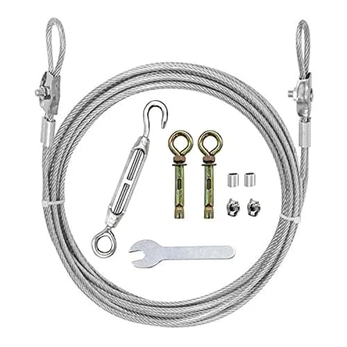 MHY 304 Stainless Steel Clothesline 3.05m (10ft) | Heavy Duty, Rust-Resistant, Windproof Wire Rope for Outdoor Drying thumbnail 1