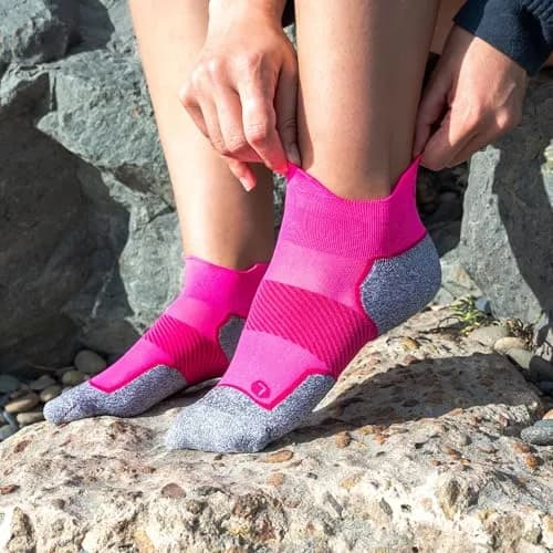 OS1st AC4 No Show Socks Pink Fusion | Blister Protection & Breathable Comfort (70-120 chars) thumbnail 8