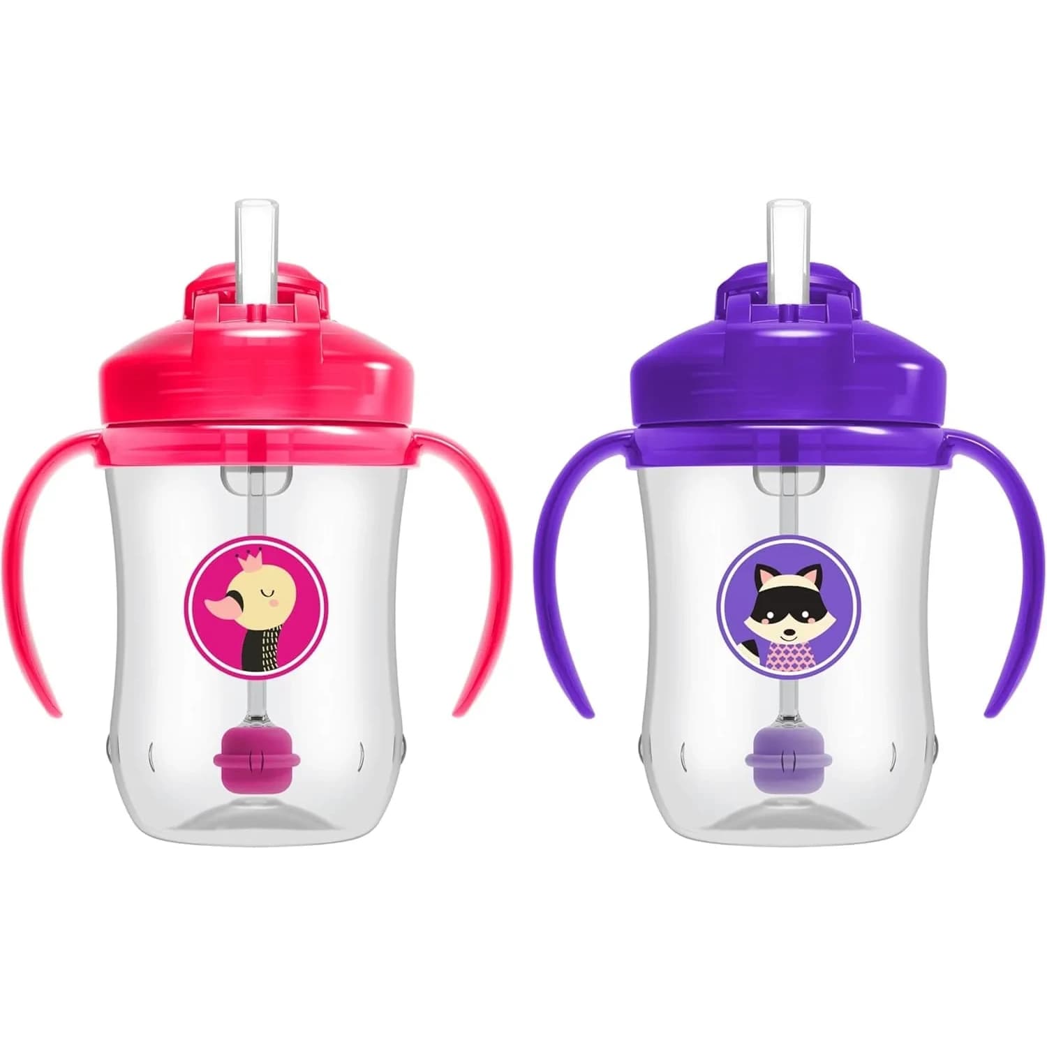 Dr. Brown's Milestones Baby's First Straw Cup 270ml (9 oz) | Spill-Proof Training Cup with Weighted Straw