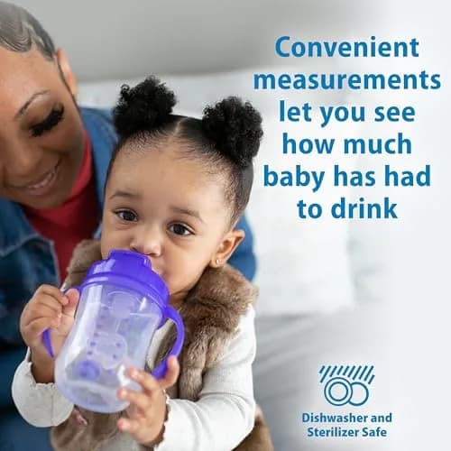 Dr. Brown's Milestones Baby's First Straw Cup 270ml (9 oz) | Spill-Proof Training Cup with Weighted Straw thumbnail 6