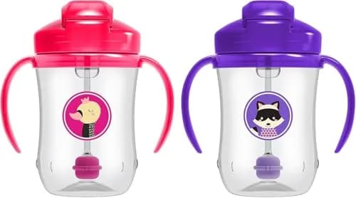 Dr. Brown's Milestones Baby's First Straw Cup 270ml (9 oz) | Spill-Proof Training Cup with Weighted Straw thumbnail 7